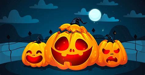 Halloween Pumpkin Night Screensaver Animated Live