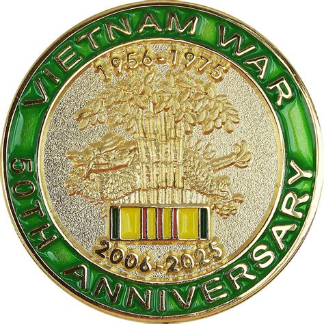 Vietnam War 50th Anniversary Commemorative Lapel Pin Acu Army