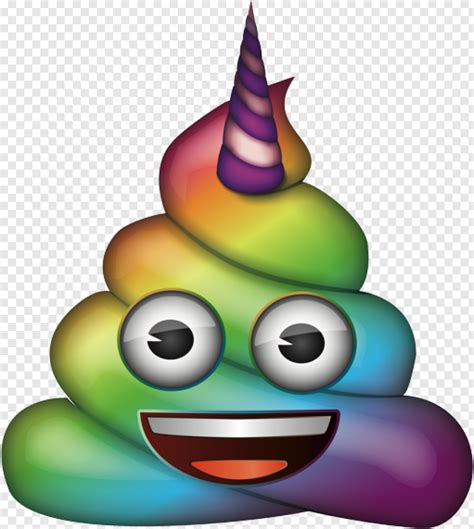 Rainbow Unicorn Poop Emoji 511x571 26516756 Png Image Pngjoy