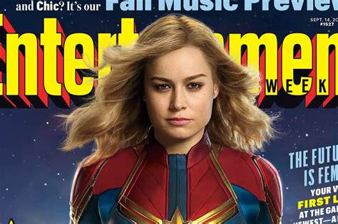 brie larson just revealed her stunning new captain marvel costume photos art