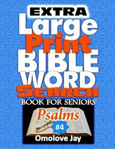 Extra Large Print Bible Word Search Book For Seniors Psalms A Unique