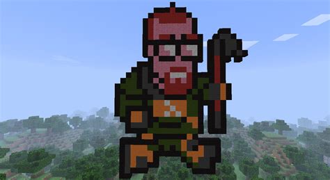 Playing minecraft, i like making circular things. Image - 283427 | Minecraft Pixel Art | Know Your Meme