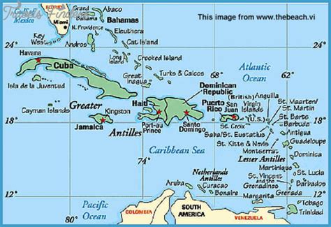 The Us Virgin Islands Map Travelsfinderscom