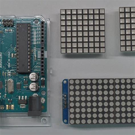 Nico Face Expression Hardware Arduino Microprocessor Two 8x8 Matrix