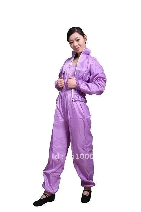 New Fashion Sauna Suit Weight Loss Sauna Sweat Suit Fitness Slimming Sauna Suits Purple In Other