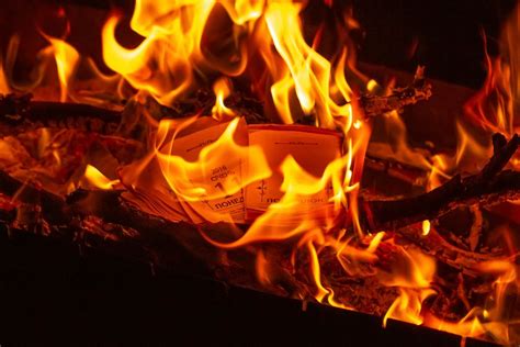 Burning Book In The Fire Flip 2020 Creative Commons Bilder