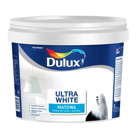 Farba Dulux Ultra White L Farby Bia E Castorama