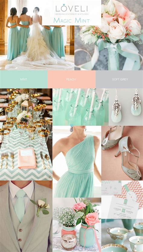 Mint And Peach Wedding Inspiration Loveli April Wedding Colors Peach