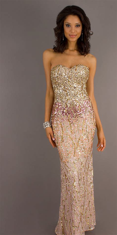 Cute Haircuts For Medium Hairs Gold Prom Dresses You Can Rock With Them