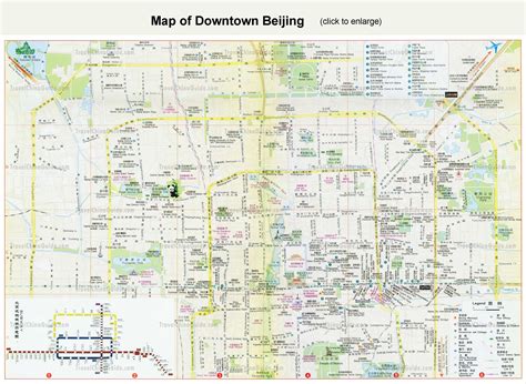 Beijing Tourist Map Beijing Mappery