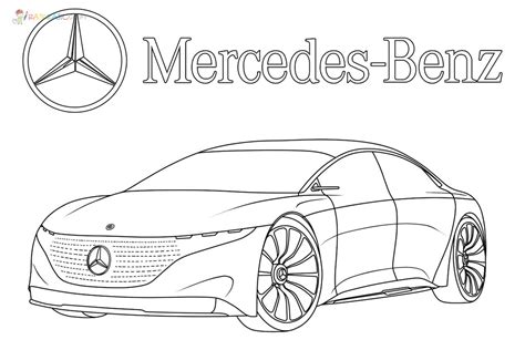 Desenhos De Mercedes Para Colorir