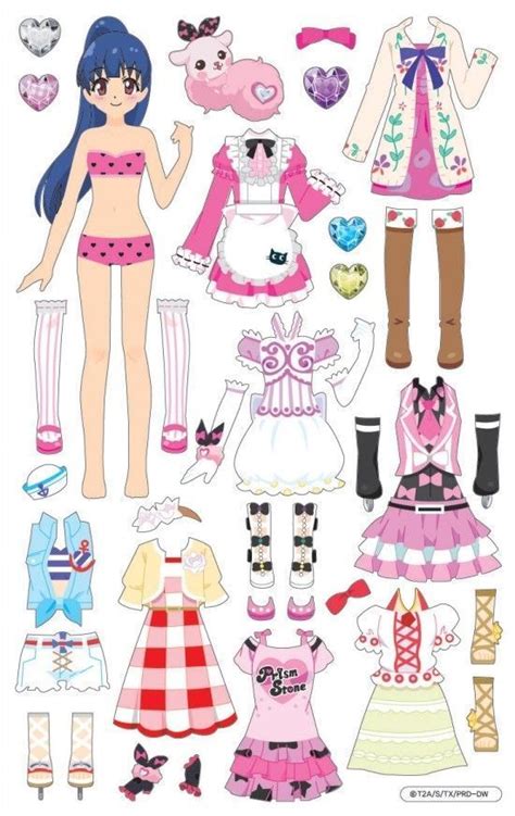 Alice Dress Up Paper Doll In Anime Style By Loveewa Paper Dolls Vintage Paper Dolls Paper