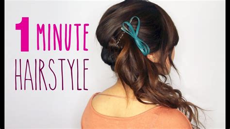 Hairstyle Tutorial Cute 5 Minute Hairstyles For Hair