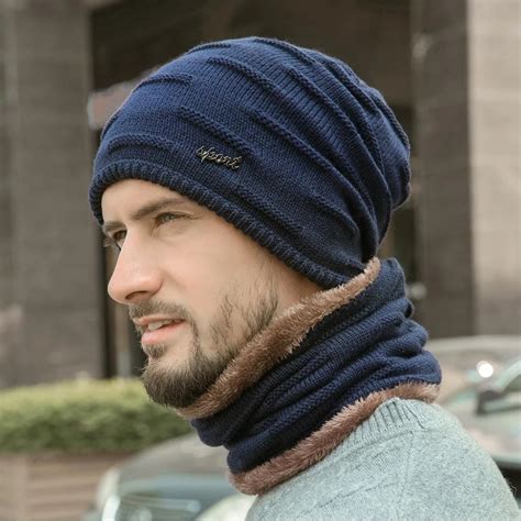 Winter Warm Knitted Man Hat Hats For Men Knit Hat For Men Mens Hats