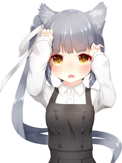 Neko Anime Kawaii Girl Cat Hd Png Download 3677716 Dlfpt