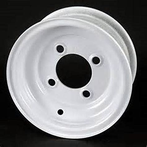 10 White Steel Trailer Wheel 4 Boltlug Fits 205x80 10 20565 10 Ti