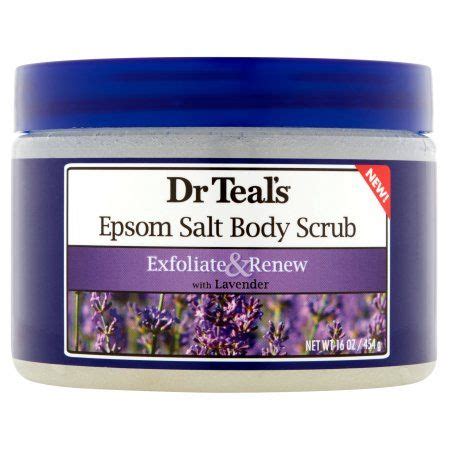 1 cup epsom salt 4 tablespoons sweet almond oil or grapeseed oil 3 tablespoons shea butter 2 ml tangerine essential oil 1 ml peppermint essential oil 1 ml eucalyptus essential oil. Dr Teal's Epsom Salt Body Scrub with Lavender, 16 oz in ...