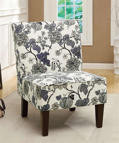 The construction quality of this amazing slipper chair makes it different from other chairs in the market. Coaster 902140 Accent Chair - Grey Floral Pattern 902140 ...