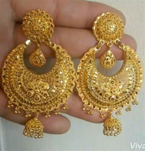 Earring Gold Bridaljewelleryenglish Gold Earrings Designs Gold