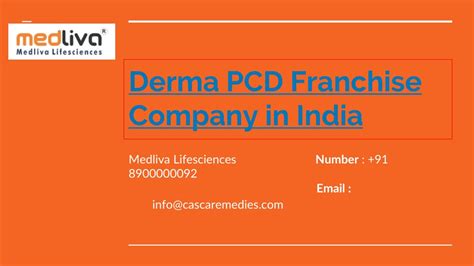 Ppt Derma Pcd Franchise Company In India Medliva Lifesciences