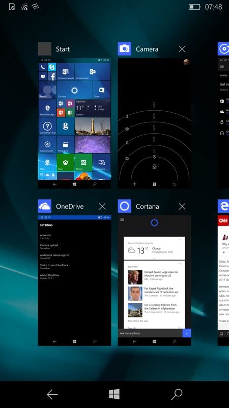 Microsoft Trimmed The Windows 10 Mobile Multitasking Carousel To