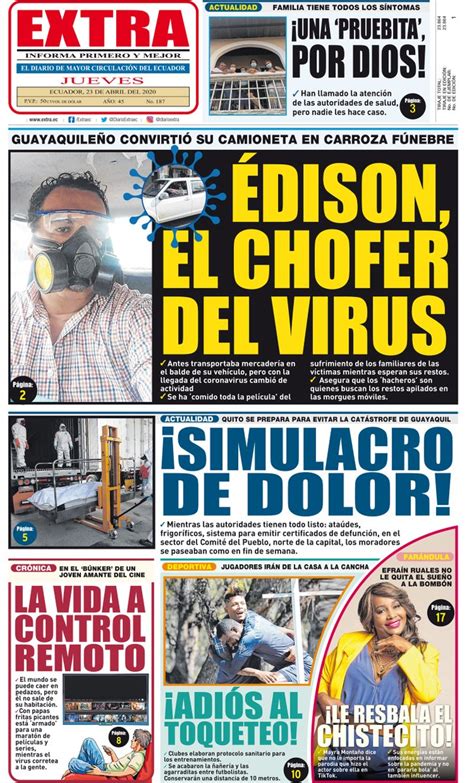 Diario Extra Ecuador Noticias De Hoy
