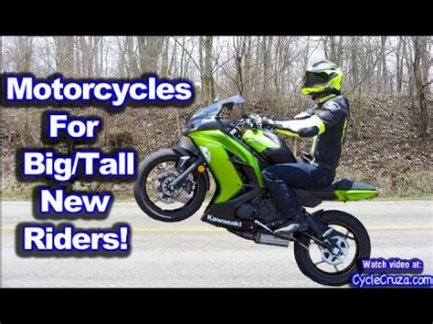 Beginner Motorcycles For Big Tall Riders | MotoVlog - YouTube