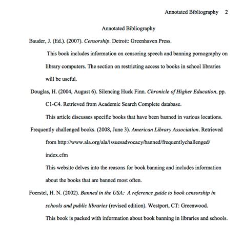 How To Do An Annotated Bibliography Apa Style Guide 6th Edition