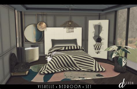 Visuelle Bedroom Set Daer0n Furniture Collection Sims 4 Bedroom