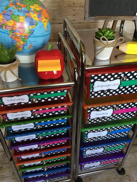 Teaching With Terhune Classroom Organization Storage Ideas 10 And 5 Drawer Rolling Cart