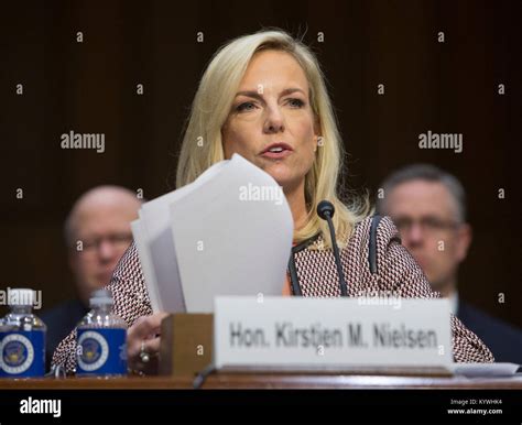 United States Secretary Of Homeland Security Kirstjen Nielsen Appears