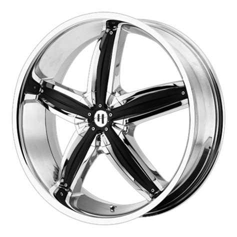Helo He844 20 X 8 Inch Rims Chrome Plated With Gloss Black Accents