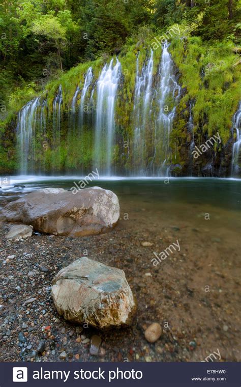 Mossbrae Falls In Dunsmuir California Stock Photo Alamy