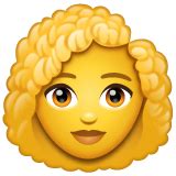 ?‍? Woman: Curly Hair Emoji on WhatsApp 2.20.198.15