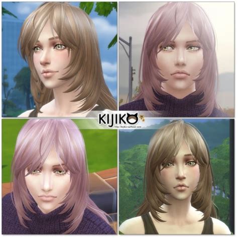 Long Layered Hair For Females At Kijiko Sims 4 Updates