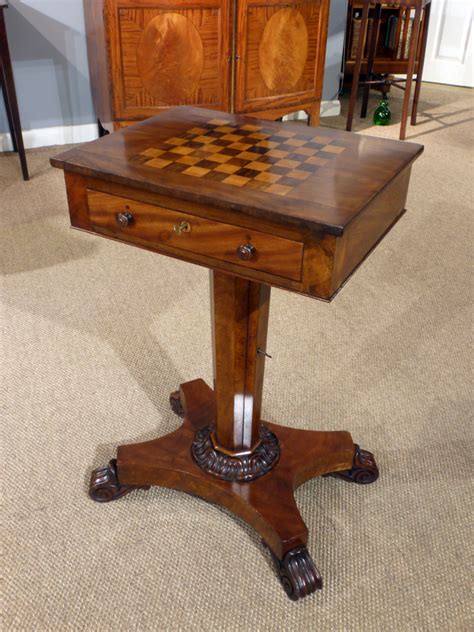 Antique Chess Table Antique Games Table Georgian Games Table