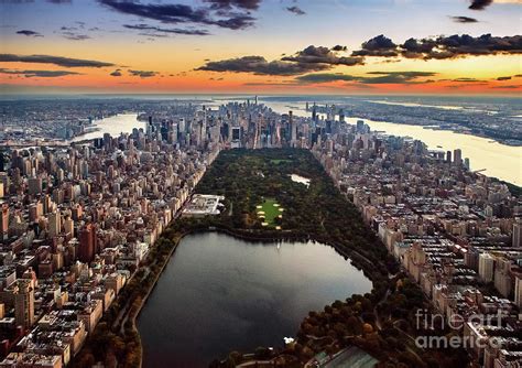 Aerial View Central Park Photograph By Wojtek Zagorski Fine Art America