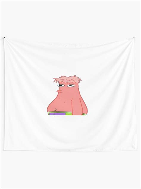 Patrick Star Head Ripped Off Tapestry By Marcoriccione Redbubble