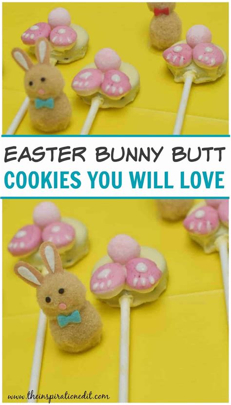 Bunny Butt Cookies Fun Easter Treats · The Inspiration Edit
