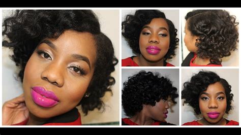 Comb each section from the roots to the ends. My First Roller Set l Short Natural Hair -lovelyanneka ...
