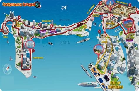 Cartagena Tourist Map