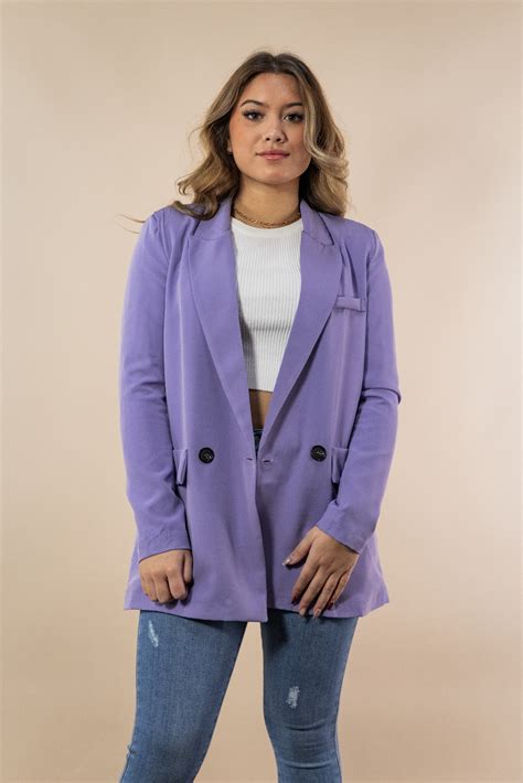 Oversized Blazer Lila Getdrezzed