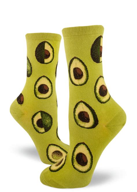 Avocado Phase Womens Crew Socks Wasabi Modsocks