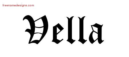 Blackletter Name Tattoo Designs Vella Graphic Download Free Name Designs