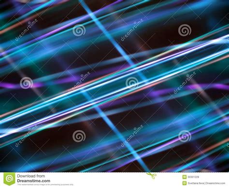 Abstract Dark Background With Blue Luminous Lines Stock Illustration
