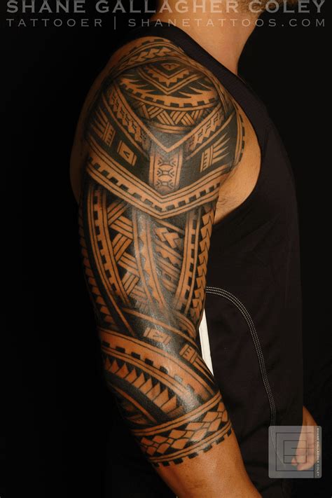3.2 objects were used to portray certain qualities. SHANE TATTOOS: Polynesian Sleeve Tatau Tattoo