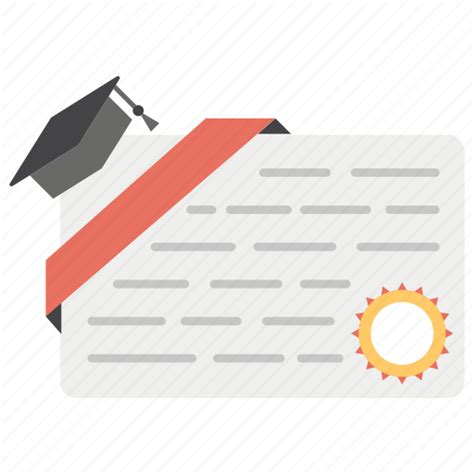 Certificate Degree Educational Degree Graduation Scholarship Icon