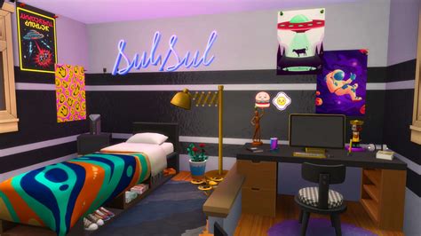 The Sims 4 Building With Modern Teen Room Cc Pack