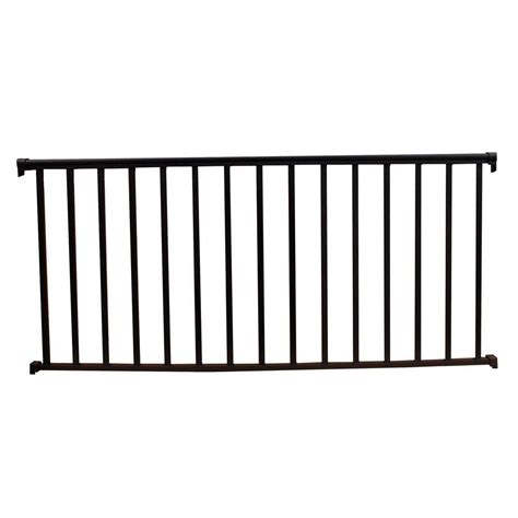 We offer them in 4 foot, 6 foot, and 8 foot lengths. EZ Handrail 6 ft. x 42 in. Textured Black Aluminum Baluster Railing Kit-EZ6CHB - The Home Depot