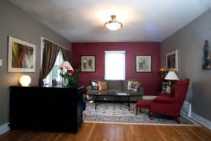 The accent wall makes the room in the second design. Paint Colors For Living Room With Burgundy Carpet - Modern ...